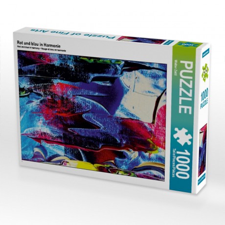 CALVENDO Puzzle CALVENDO Puzzle Rot und blau in Harmonie Пазл CALVENDO Puzzle Красный и синий в гармонии