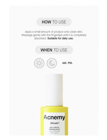 Acnemy Zitcalm anti-redness calming serum 30ml, Сыворотка для лица от покраснений Acnemy Zitcalm Calming Serum, успокаивающая, восстанавливающая, для проблемной и чувствительной кожи, 30 мл