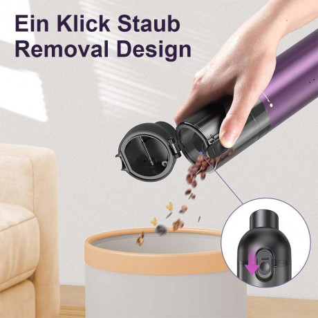MOUTEN MOUTEN Akku-Handstaubsauger 16.000 PA leistungsstarker Heim- und Autostaubsauger (lila) Беспроводной ручной пылесос MOUTEN, мощный пылесос для дома и автомобиля, 16 000 Па (фиолетовый)