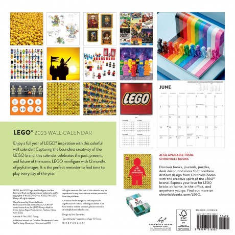 Lego 2023 LEGO Wall Calendar Настенный календарь LEGO на 2023 год