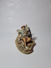 Naturecraft England Винтажная статуэтка ручной работы &quot;Мужчина с собакой&quot;, 18см x 10см, Англия, 1960-70гг.