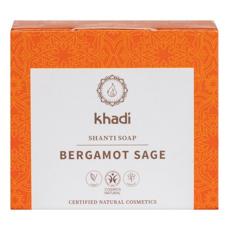 Khadi Naturkosmetik Shanti Soap Bergamot Sage 100g Мыло Шанти Бергамот Шалфей 100г