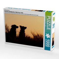 CALVENDO Puzzle CALVENDO Puzzle Australian Shepherds im Spiel des Lichts Пазл CALVENDO Пазл Австралийские овчарки в игре света