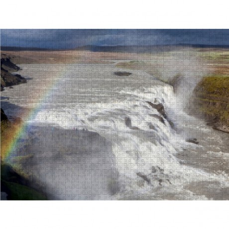 CALVENDO Puzzle CALVENDO Puzzle Der Gullfoss Wasserfall auf Island Пазл CALVENDO Puzzle Водопад Гульфосс в Исландии
