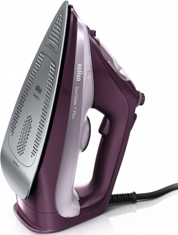 Braun Braun Dampfbugeleisen TexStyle 7 SI 7181 VI, 3100 W, mit FreeGlide 3D Bugelsohle, Violett  Паровой утюг Braun TexStyle 7 SI 7181 VI, 3100 Вт, с подошвой FreeGlide 3D, фиолетовый