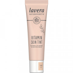 LAVERA Vitamin Skin Tint Light 01, 30 ml, Лавера Тональный флюид с витаминами и лёгким выравниванием тона, оттенок Light 01, био-алоэ вера и био-облепиха, 30 мл