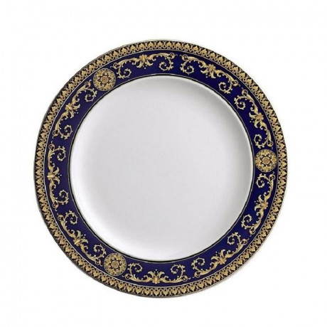 Rosenthal meets Versace Rosenthal Versace Medusa blue Suppenteller 22 cm Rosenthal Versace Medusa синяя тарелка 22 см