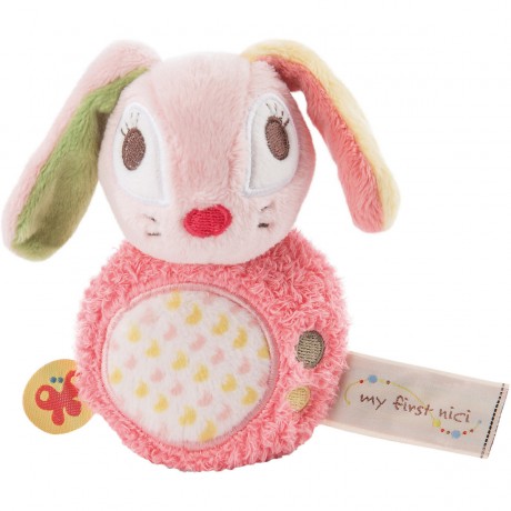 NICI Greifling Hase Hopsali mit Rassel 12cm (46586) Игрушка-клатч кролик Хопсали с погремушкой 12см (46586)