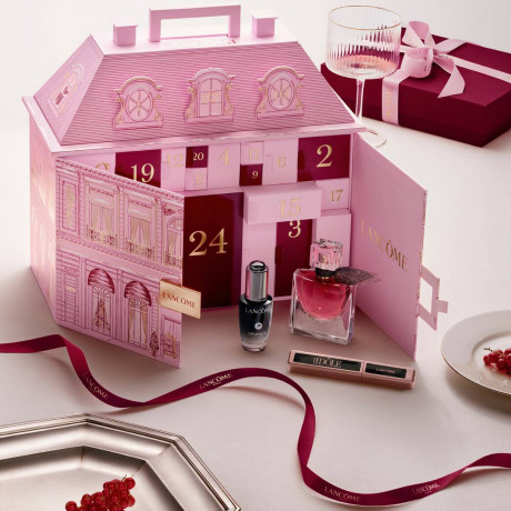 Lancome Palast Adventskalender 2026, Lancome Palast Адвент-календарь 2026 в форме дворца с парфюмерией, уходом за лицом и декоративной косметикой, 24 средства