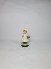 Фигурка винтажная John Sands  / Sarah Kay &quot;Девочка с корзиной яблок&quot;, керамика, 12 см, Австралия, 1960-70гг.