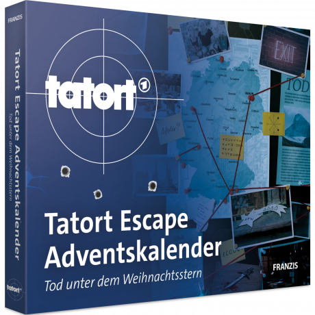 Franzis Tatort Escape Adventskalender 2026, Franzis Tatort Escape Адвент-календарь 2026 «Смерть под рождественской звездой» с детективными загадками, от 14 лет