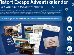 Franzis Tatort Escape Adventskalender 2026, Franzis Tatort Escape Адвент-календарь 2026 «Смерть под рождественской звездой» с детективными загадками, от 14 лет