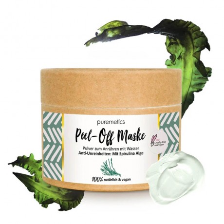 puremetics Anti-Unreinheiten: Mit Spirulina Alge Peel-Off Gesichtsmasken Против пятен: с отшелушивающими масками для лица из водорослей спирулины.