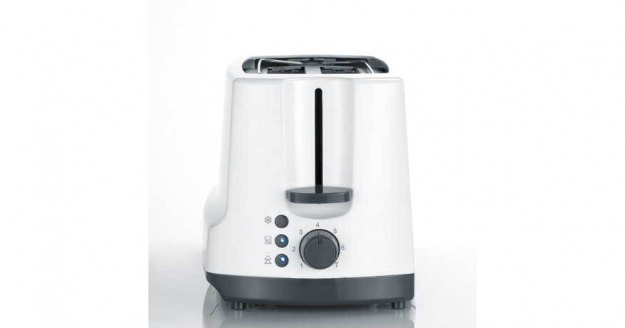 Severin Severin Automatik-Langschlitztoaster AT 2234 weiss/grau, 1.400 Watt, fur 4 Scheiben Toast weiss/grau Автоматический тостер Severin с длинными слотами AT 2234 белый/серый, 1400 Вт, на 4 ломтика тостов