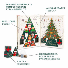 English Tea Shop Bio Tea Book 2026, чайный адвент-календарь-книга, 52 г