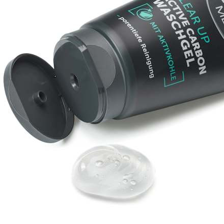 Balea MEN Waschgel Clear up Active Carbon, 150 ml, Очищающий гель Clear Up с активированным углём против блеска, 150 мл