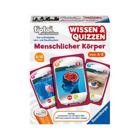 Ravensburger tiptoi Wissen  Quizzen: Menschlicher Korper Тесты на знание tiptoi: человеческое тело