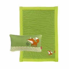 sigikid Baby Kuscheldecke  Kissen Set 2-tlg. Fuchs Forest Fox grun Spieldecken Комплект подушек для детского одеяла из 2-х предметов. Fox Forest Зеленые игровые коврики Fox