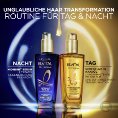 L'Oreal Paris Elvital Oel Magique Midnight Serum, 100 ml, Ночная сыворотка с маслом камелии для восстановления волос во время сна, 100 мл