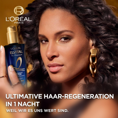 L'Oreal Paris Elvital Oel Magique Midnight Serum, 100 ml, Ночная сыворотка с маслом камелии для восстановления волос во время сна, 100 мл