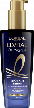 L'Oreal Paris Elvital Oel Magique Midnight Serum, 100 ml, Ночная сыворотка с маслом камелии для восстановления волос во время сна, 100 мл