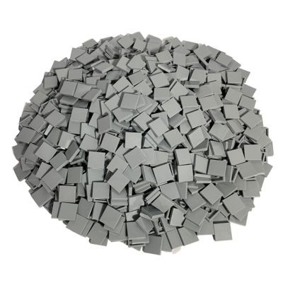LEGO LEGO 2x2 Fliesen Hellgrau - 50 Stuck - Light bluish grey tile 3068b Плитки LEGO 2x2 светло-серые — 50 штук — плитка светло-голубовато-серого цвета 3068b
