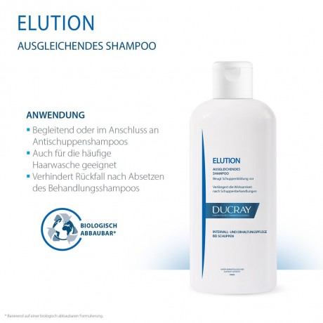 Ducray ELUTION ausgleichendes Shampoo  Балансирующий шампунь ELUTION