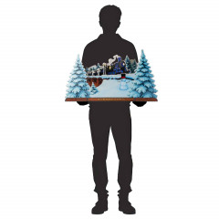 Peters Diorama Adventskalener 2026 'Adventsexpress', Адвент-календарь 2026 Peters Adventsexpress с шоколадными конфетами и зимней диорамой, 300 г