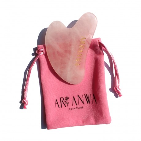 ARI ANWA Skincare Gua Sha Rosenquarz Розовый кварц Гуа Ша