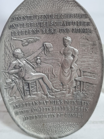 Ложка винтажная Frieling-Zinn, олово, 19.5 см, Германия, 1970-80гг.