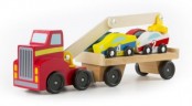 Melissa Doug Magnetischer Autoverladekran aus Holz mit Fahrzeugen Деревянный магнитный автомобильный кран с транспортными средствами