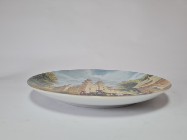 Furstenberg, Коллекционная Тарелка, ограниченный тираж, репродукция картины Герберта Изенберга "В монастыре", 20см, Германия 1989г.