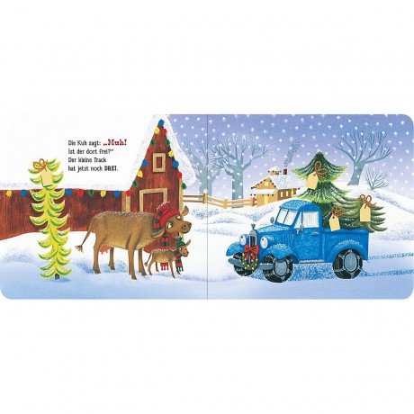 arsEdition Verlag Der kleine blaue Laster bringt allen einen Weihnachtsbaum Маленький синий грузовик приносит всем елки