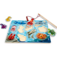 Melissa  Doug Magnetisches Angelspiel aus Holz Деревянная магнитная рыбалка