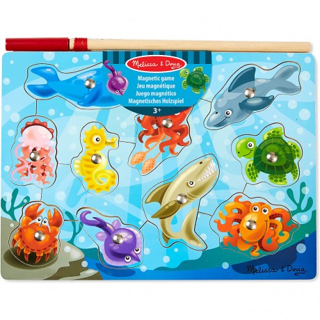 Melissa Doug Magnetisches Angelspiel aus Holz Деревянная магнитная рыбалка