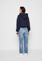 Tommy Hilfiger THxSM CROP GRAPHIC HOODIE Sweatshirt carbon navy THxSM CROP GRAPHIC HOODIE Толстовка углеродный флот
