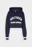 Tommy Hilfiger THxSM CROP GRAPHIC HOODIE Sweatshirt carbon navy THxSM CROP GRAPHIC HOODIE Толстовка углеродный флот