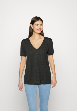 Tommy Hilfiger Basic T-shirt dark grey heahter Базовая футболка темно-серый вереск