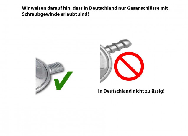 BlueCraft BlueCraft Gaskocher, (inkl. Schlauch 100cm und Manometerregler 50mbar), 3-flammig Campingkocher Gasherd mit Zundsicherung Газовая плита BlueCraft (включая шланг 100 см и манометр-регулятор 50 мбар), 3 пламени походная газовая плита с предохрани