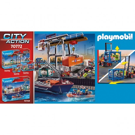 PLAYMOBIL PLAYMOBIL 70772 Gabelstapler mit Fracht PLAYMOBIL 70772 Вилочный погрузчик с грузом