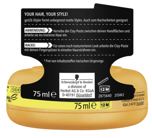 got2b iStyler Texture Clay Текстурная глина iStyler матовая, 75мл