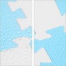 relaxdays 45 x Puzzlematte Sterne weiss-blau 45 x коврик-пазл звезды бело-голубой