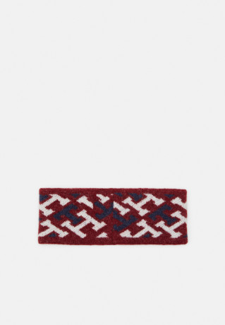 Tommy Hilfiger ICONIC MONOGRAM HEADBAND Ear warmers dark red ПОВЯЗКА С МОНОГРАММОЙ ICONIC Грелки для ушей темно-красный