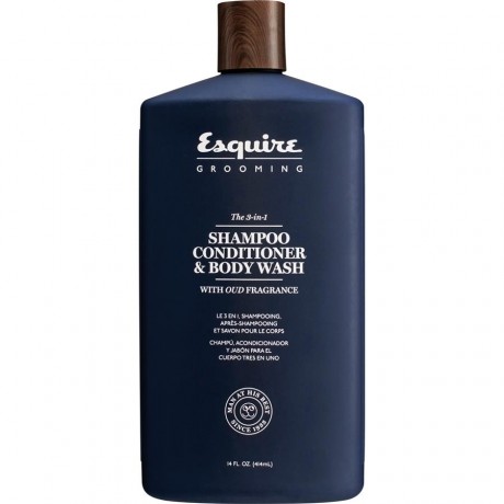 Esquire grossming Haar- und Bartpflege The 3-in-1 Shampoo Шампунь для мужчин, Conditioner Кондиционер для волос & Bodywash, 414 мл