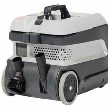 Nilfisk Nilfisk Akku-Bodenstaubsauger VP600 BATTERY m. 2 Batterien, Akku Staubsauger, kabellos, 8 Liter Staubbeutel, bis zu 60 min Arbeitszeit, Batterie, Sauger, sehr niedriger Gerauschpegel, Kurze Ladezeiten, hohe Saugleistung, fur Buro Hotel Schule, gra