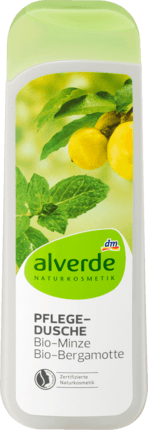 alverde NATURKOSMETIK Bergamotte Увлажняющий Гель для Душа с Растительными Экстрактами и Ароматом Мяты, 250 мл