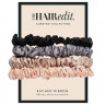 The Hair Edit Multi-Color Ruched Ribbon Scrunchies Разноцветные резинки для волос с рюшами и лентой
