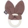 jollein Beissring siliconen Bunny ears chestnut Прорезыватель силиконовый Заячьи ушки каштановые