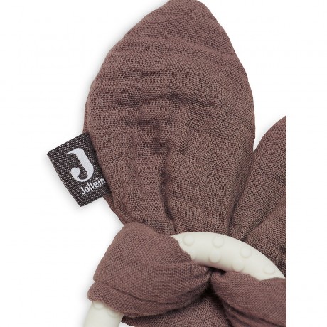 jollein Beissring siliconen Bunny ears chestnut Прорезыватель силиконовый Заячьи ушки каштановые