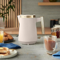 Russell Hobbs Wasserkocher, 1,7L, 2400W, 26751-70, Bronte Stone, Электрический чайник объёмом 1,7 л, пластик, мощностью 2400 Вт, с автоотключением, крем, кремовый